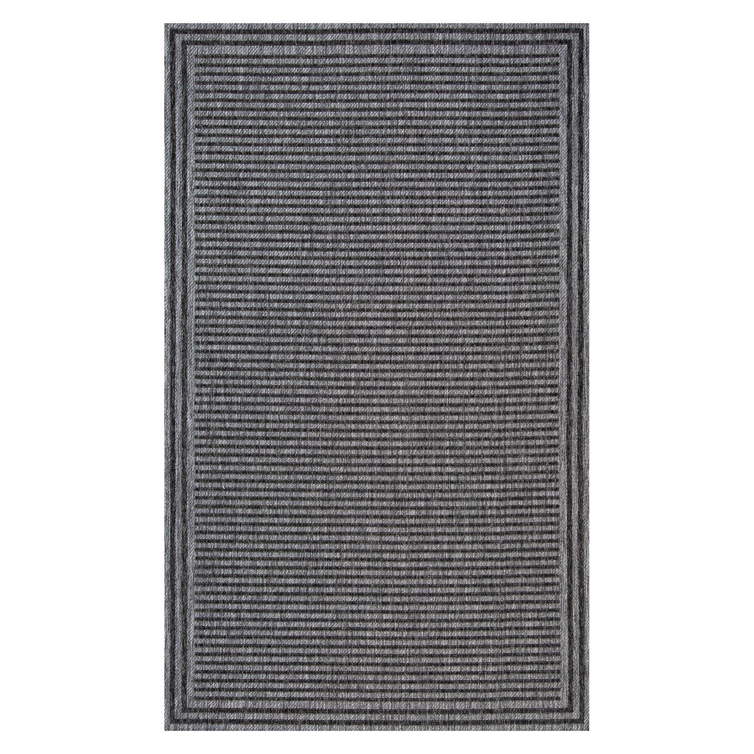 Alfombra  Out-In Border Gris 60x110 cm-0