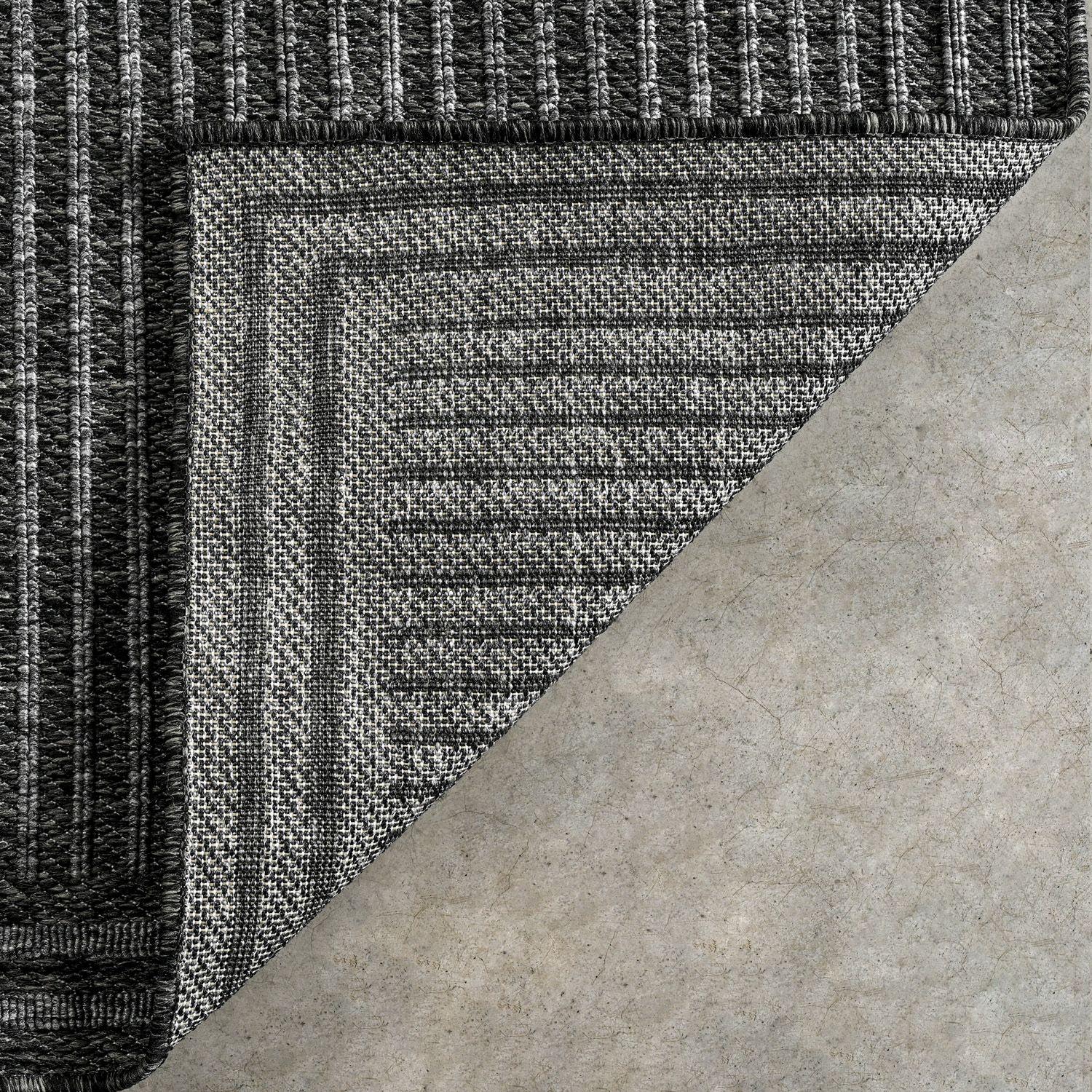 Alfombra  Out-In Border Gris 60x110 cm-2
