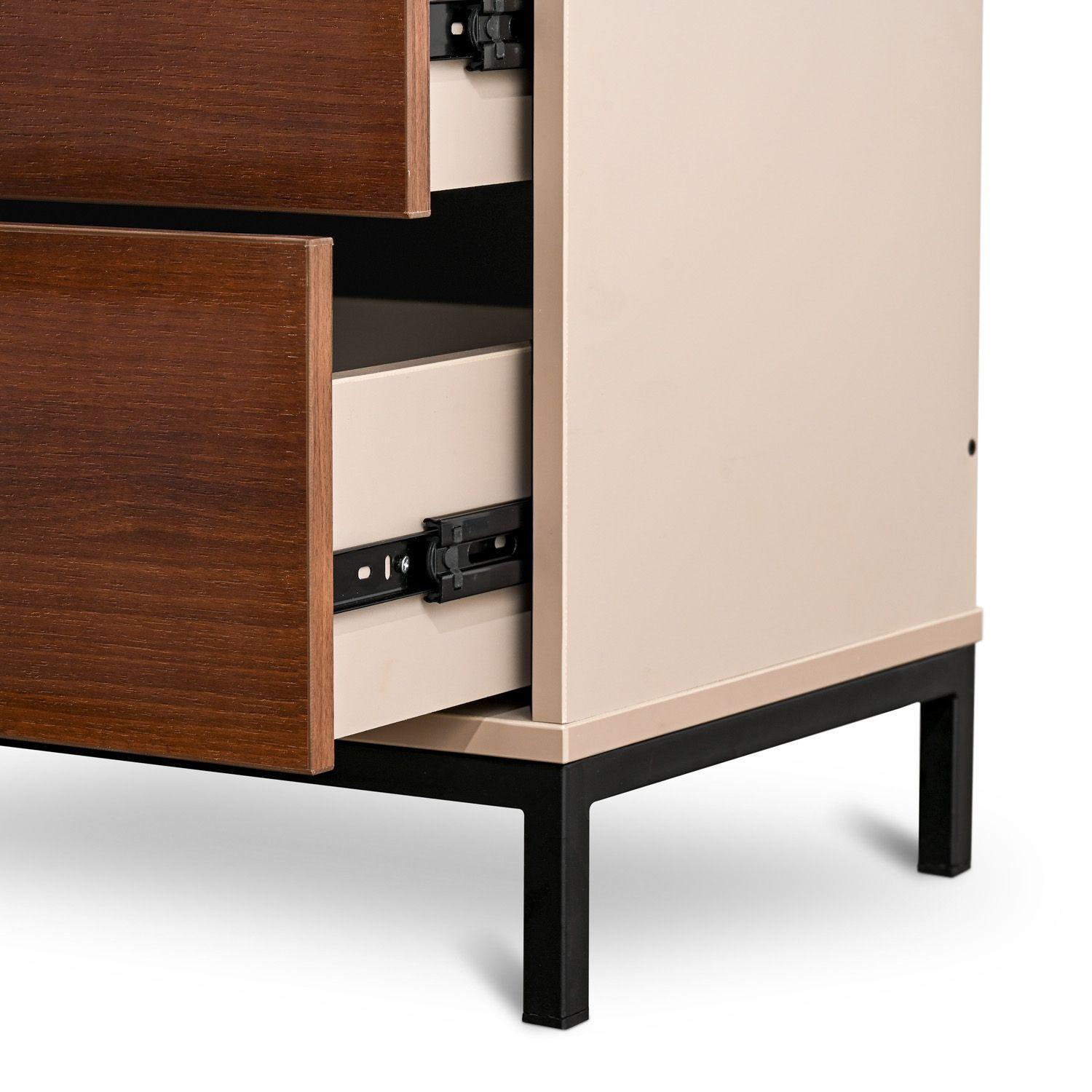 Velador 2 Cajones 65x53x36 cm Kuban-3