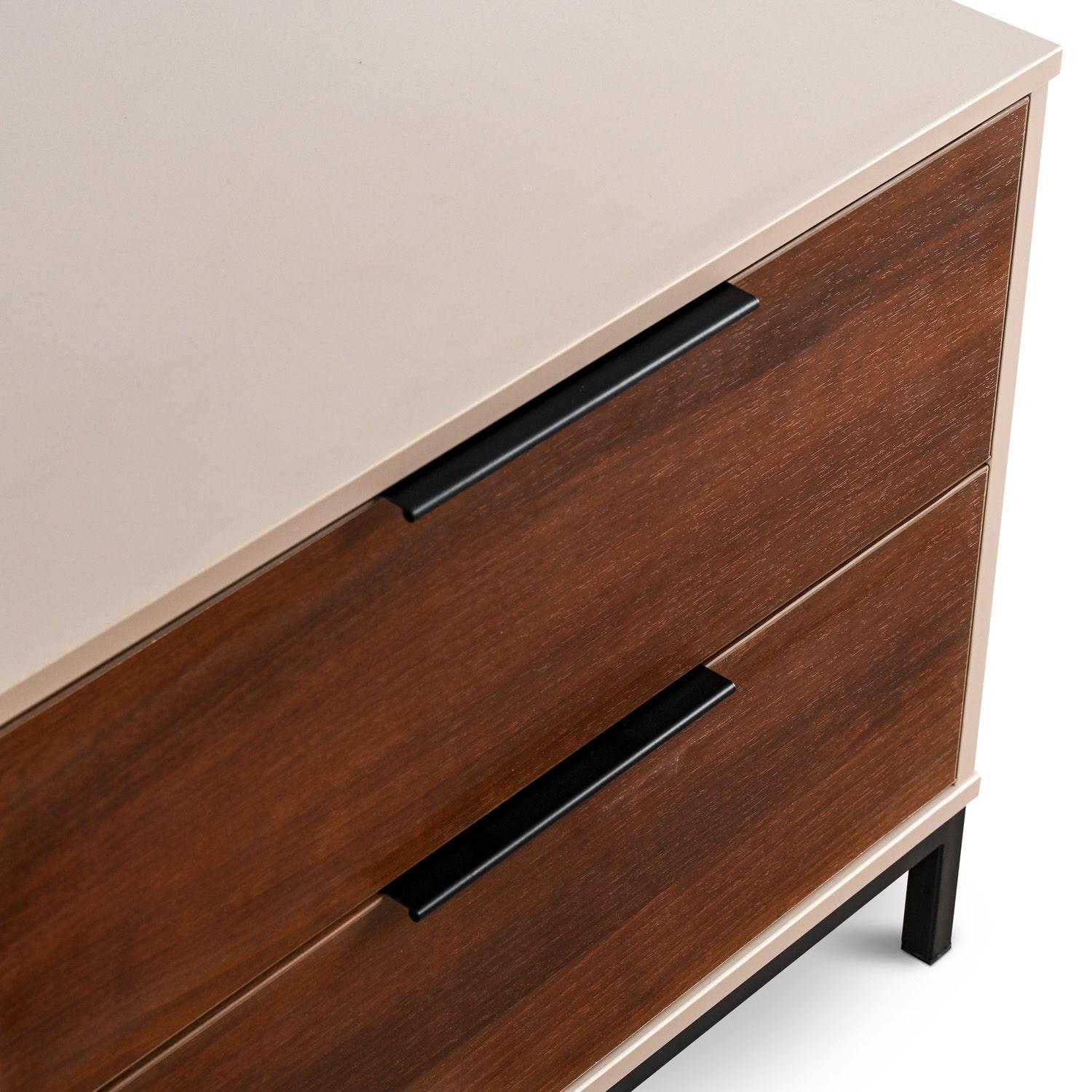 Velador 2 Cajones 65x53x36 cm Kuban-4