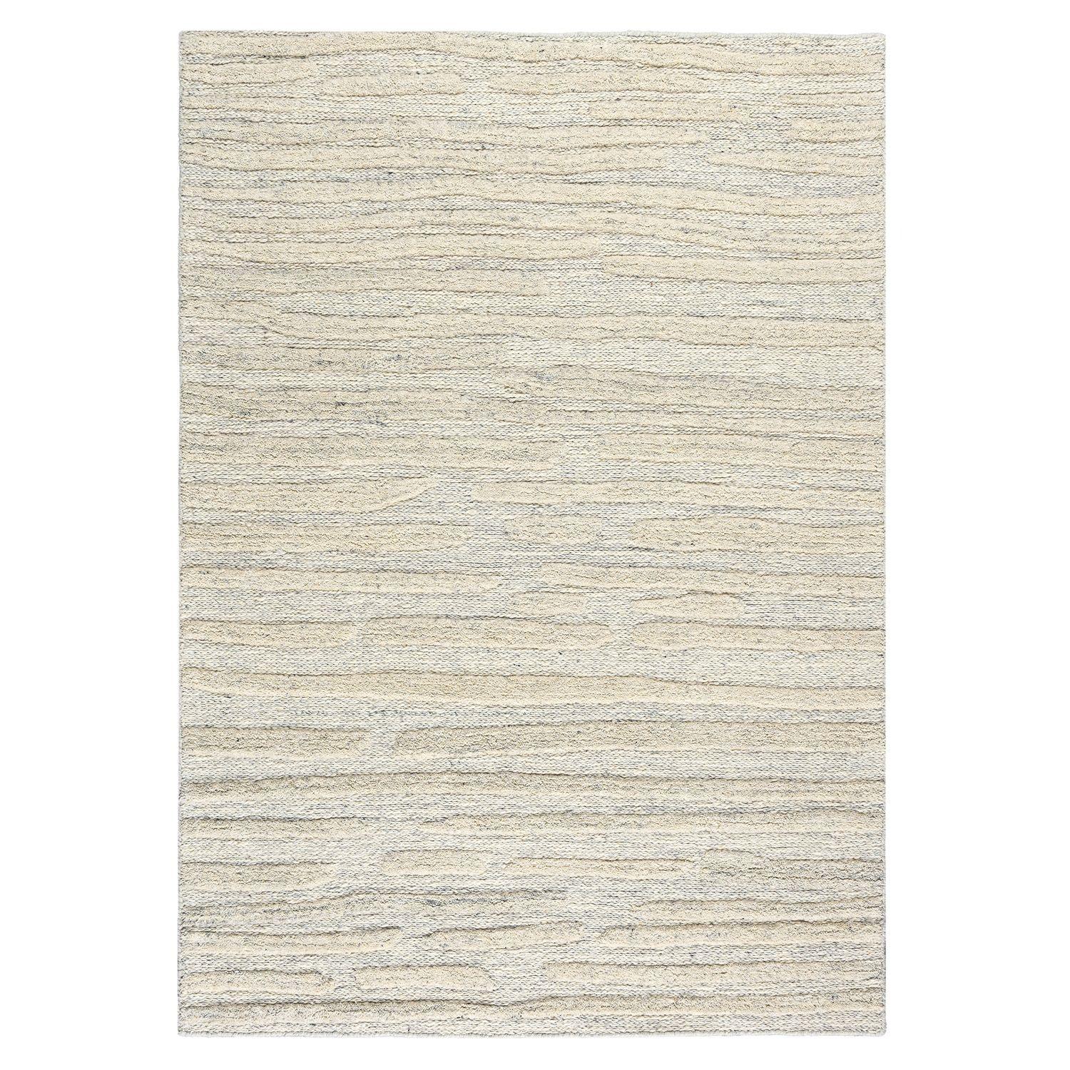 Alfombra Wool Relief Ivory 240x340 cm-0