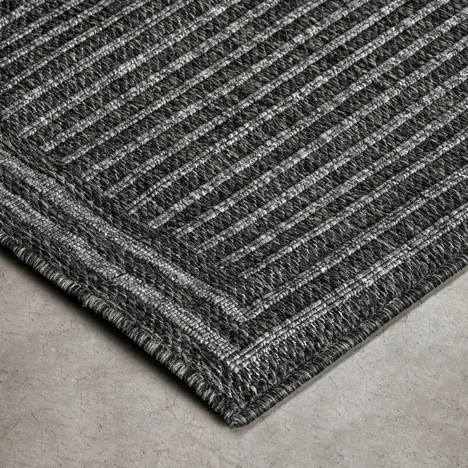 Alfombra  Out-In Border Gris 200x290 cm-1
