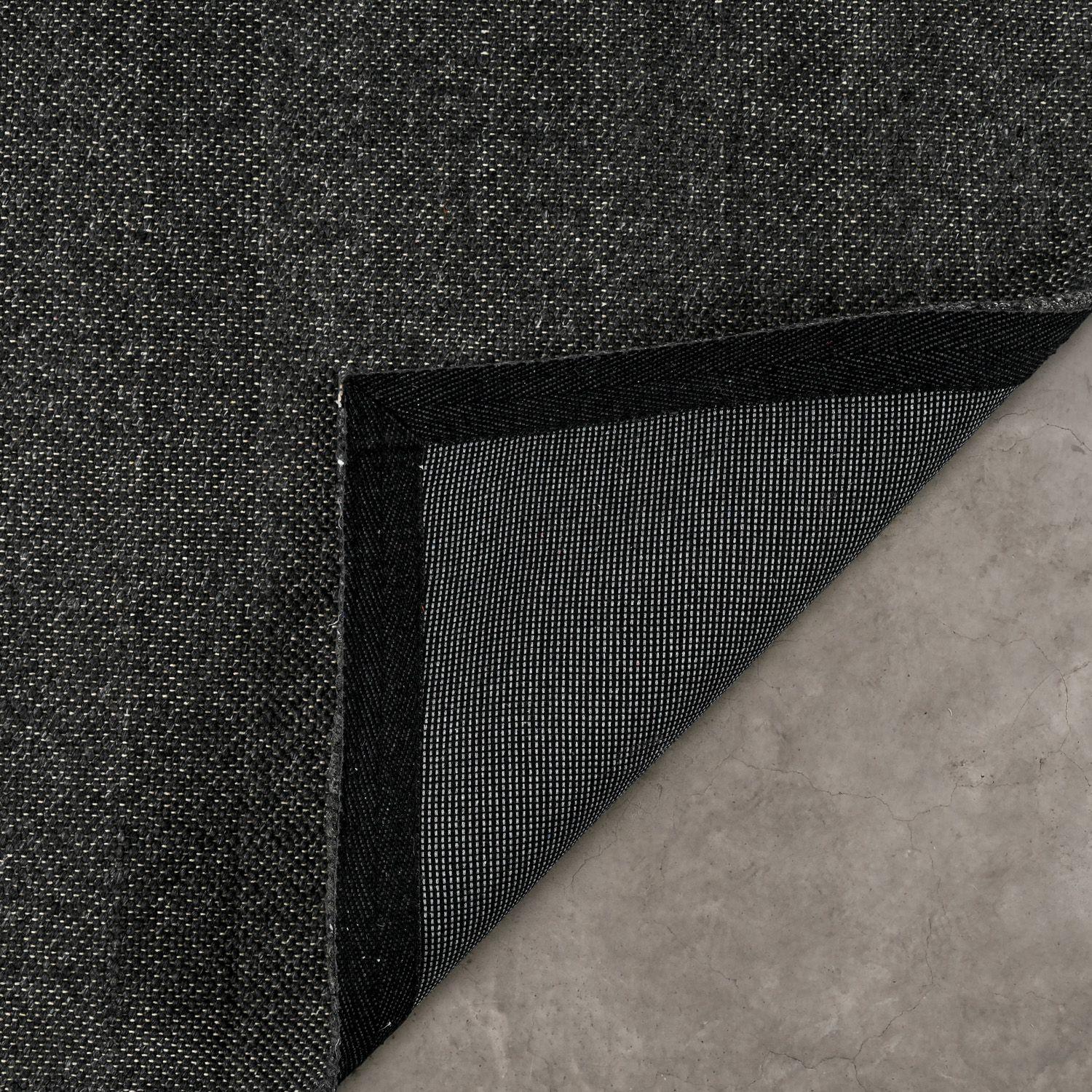 Alfombra Wool Topstitch Gray 160x235 cm-2