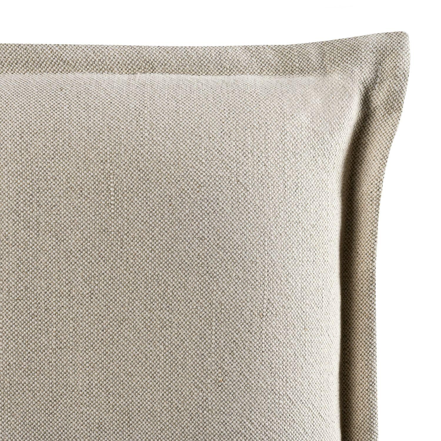 Respaldo Cama 2 Plazas Pestaña Lino Beige-3