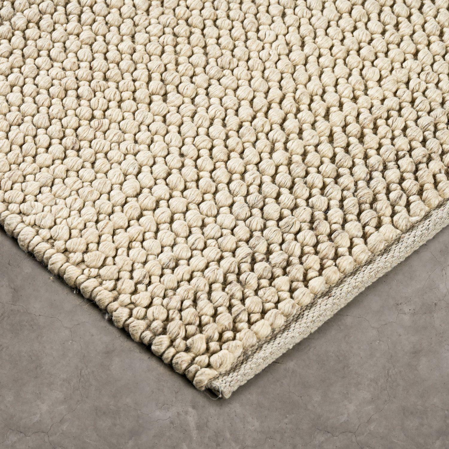 Alfombra Wool Knots Multi Beige 200x290 cm-1