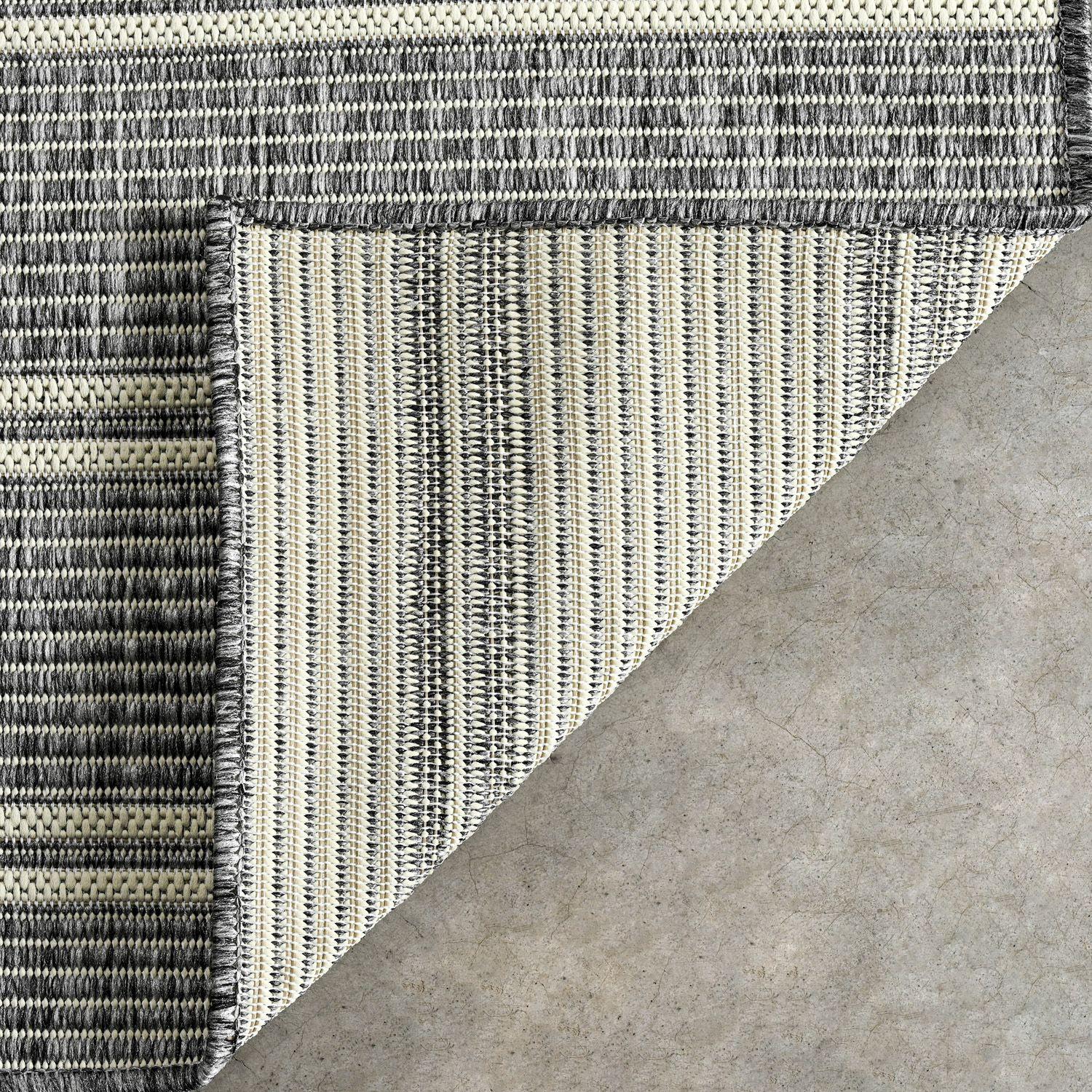 Alfombra  Out-In Stripes Gray 60x110 cm-2