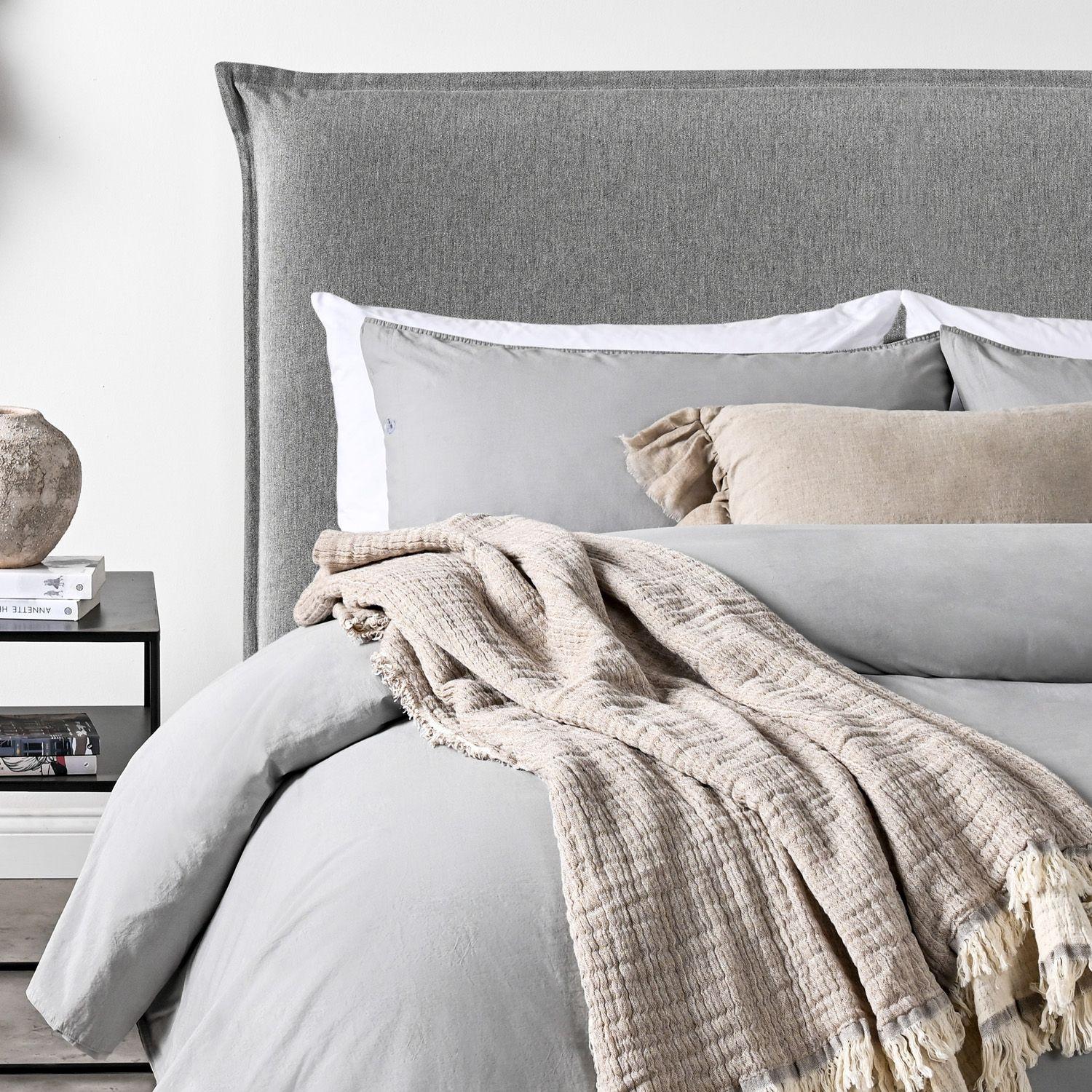 Respaldo Cama Súper King Pestaña Orleans Gris-0