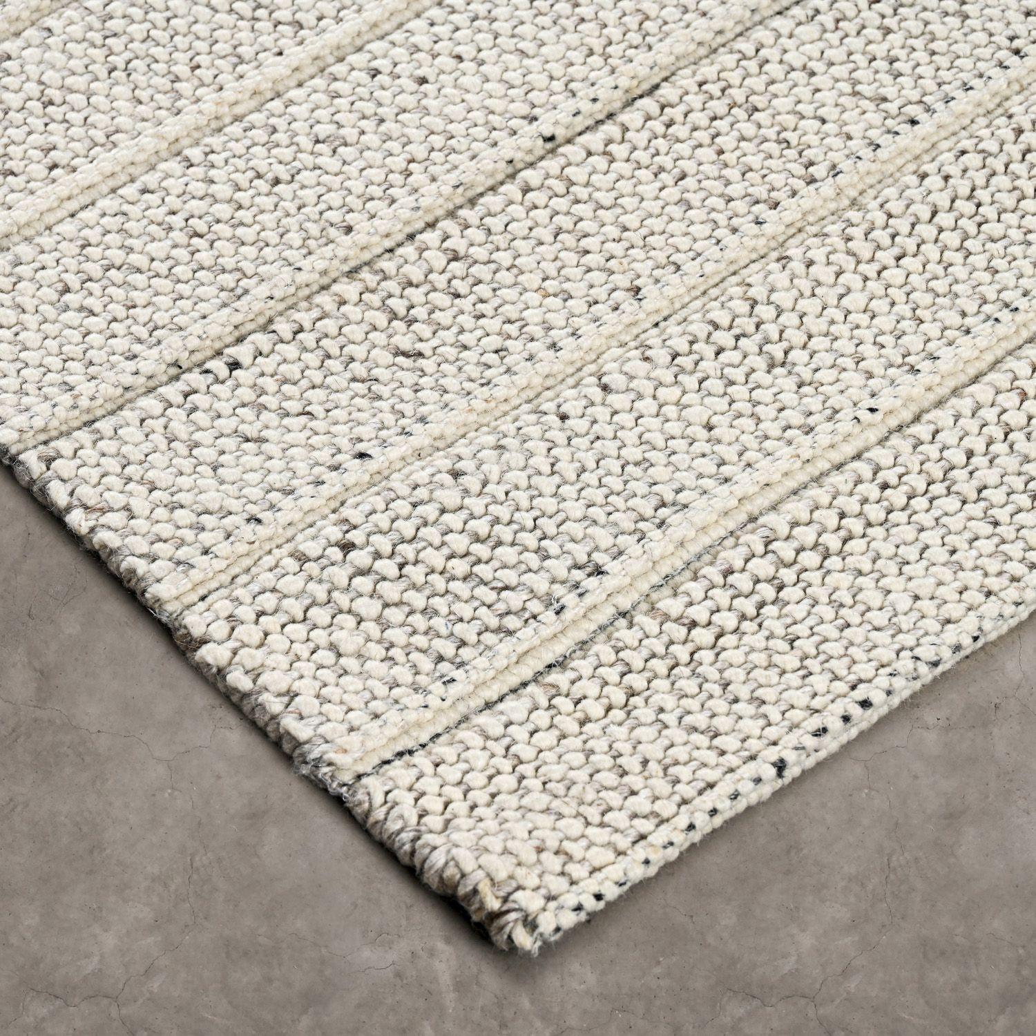 Alfombra Wool Lines Cream 80x120 cm-1