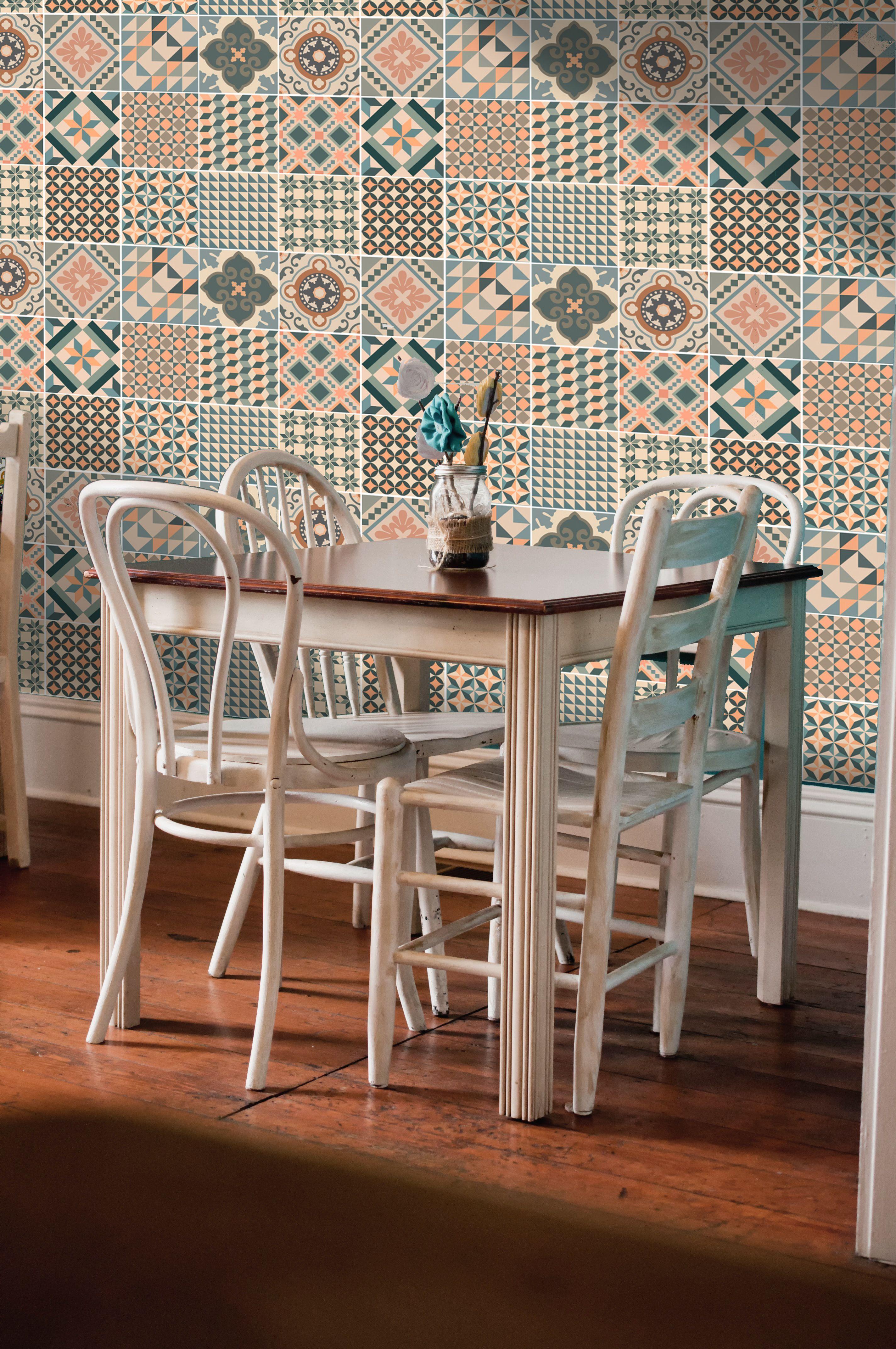 Azulejo Autoadhesivo Decorativo 15x15 Barroco-3