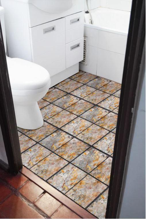 Baldosa Autoadhesivo Decorativo 33x33 Toscana Oxido-2