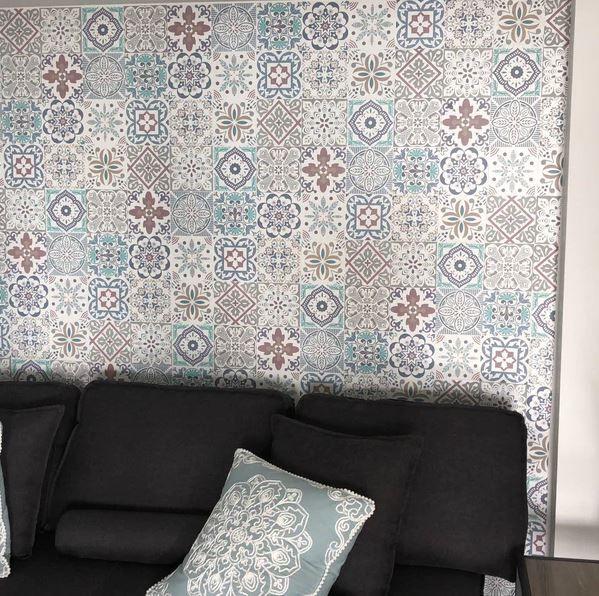 Azulejo Autoadhesivo Transparente 15x15 Fleur-4
