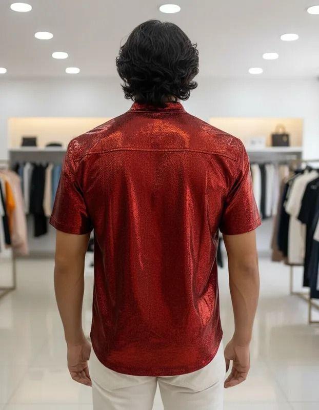 Camisa Praga rojo brillante cod4114-6