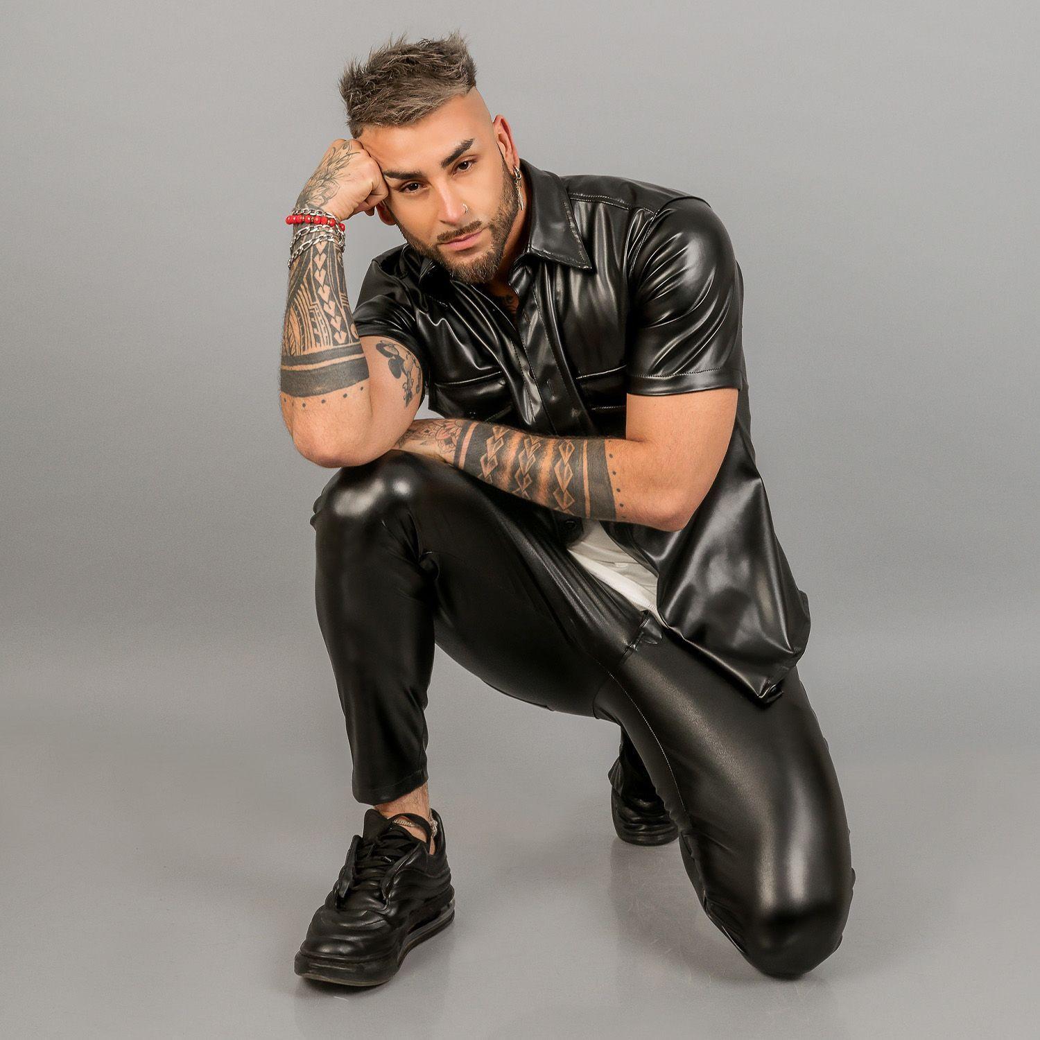 PANTALON ECOCUERO  HOMBRE -0