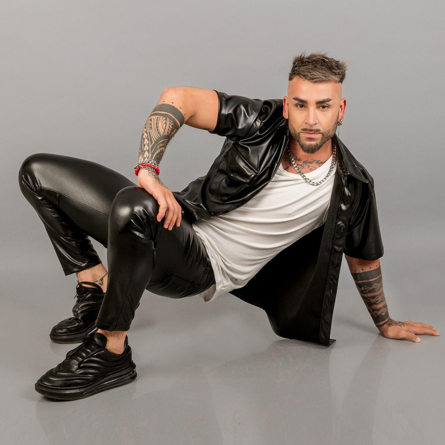 PANTALON ECOCUERO  HOMBRE -1