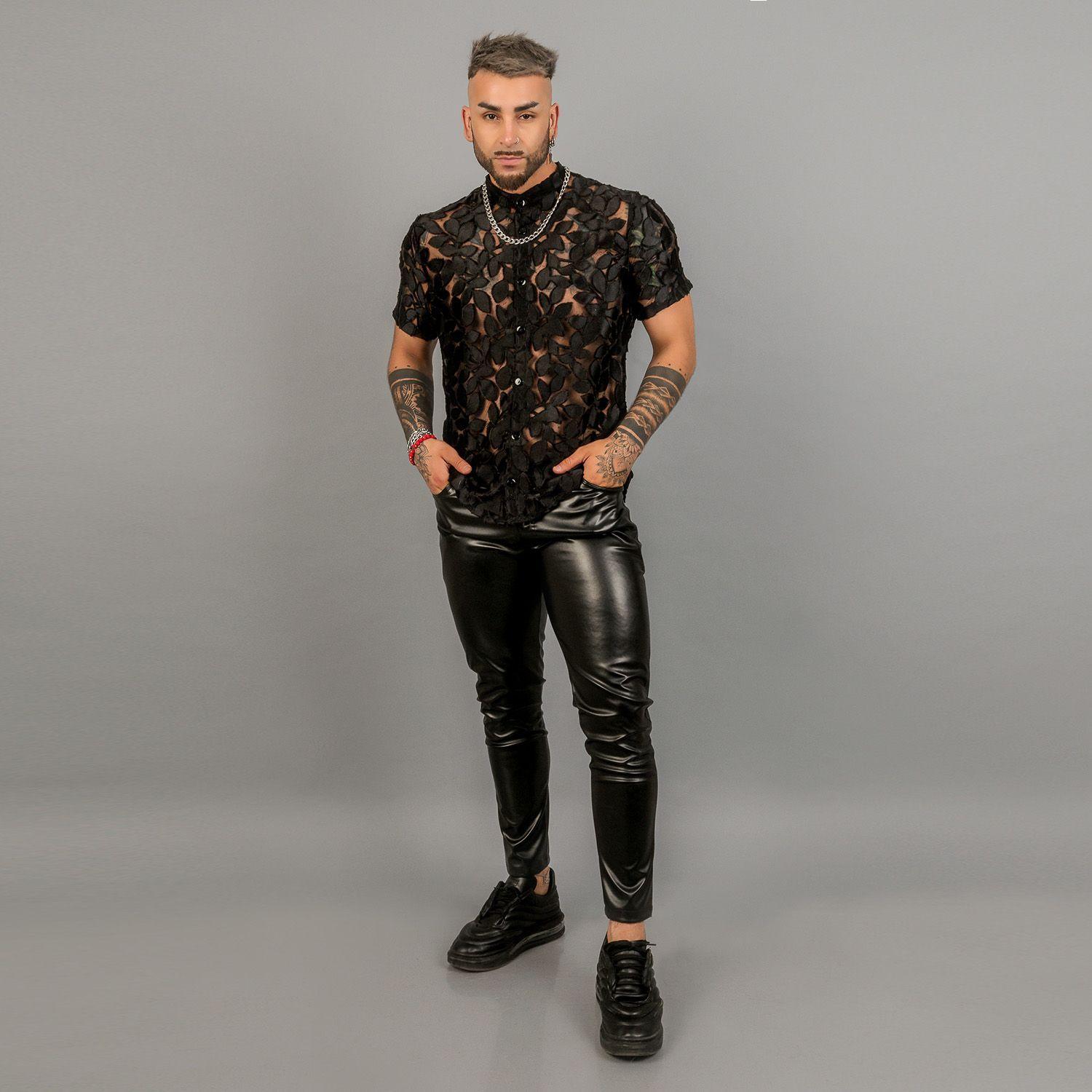 PANTALON ECOCUERO  HOMBRE -2