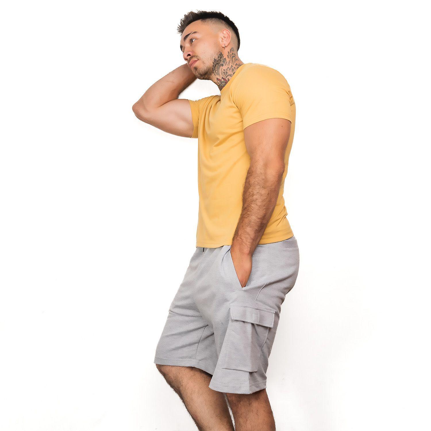 POLERA DE HOMBRE CUELLO REDONDO MARK AMARILLA-2