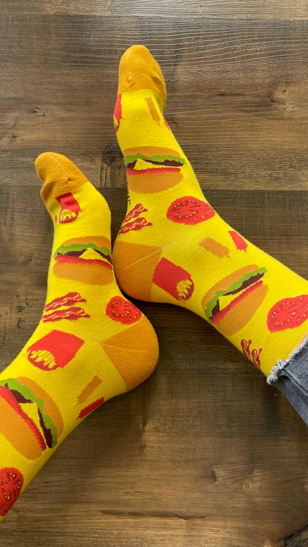 Calcetines Con Diseño Hamburguesas-1
