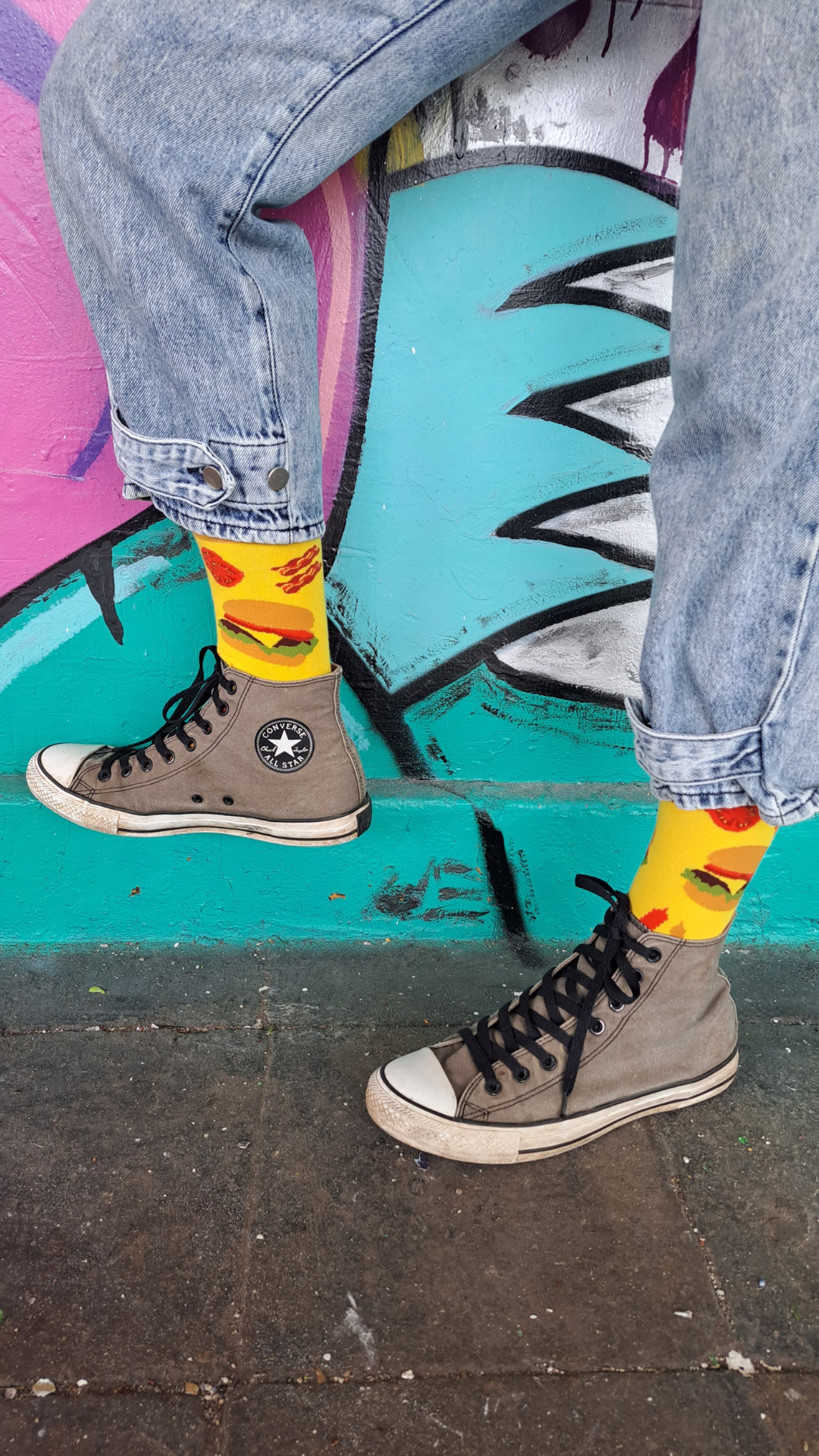 Calcetines Con Diseño Hamburguesas-3