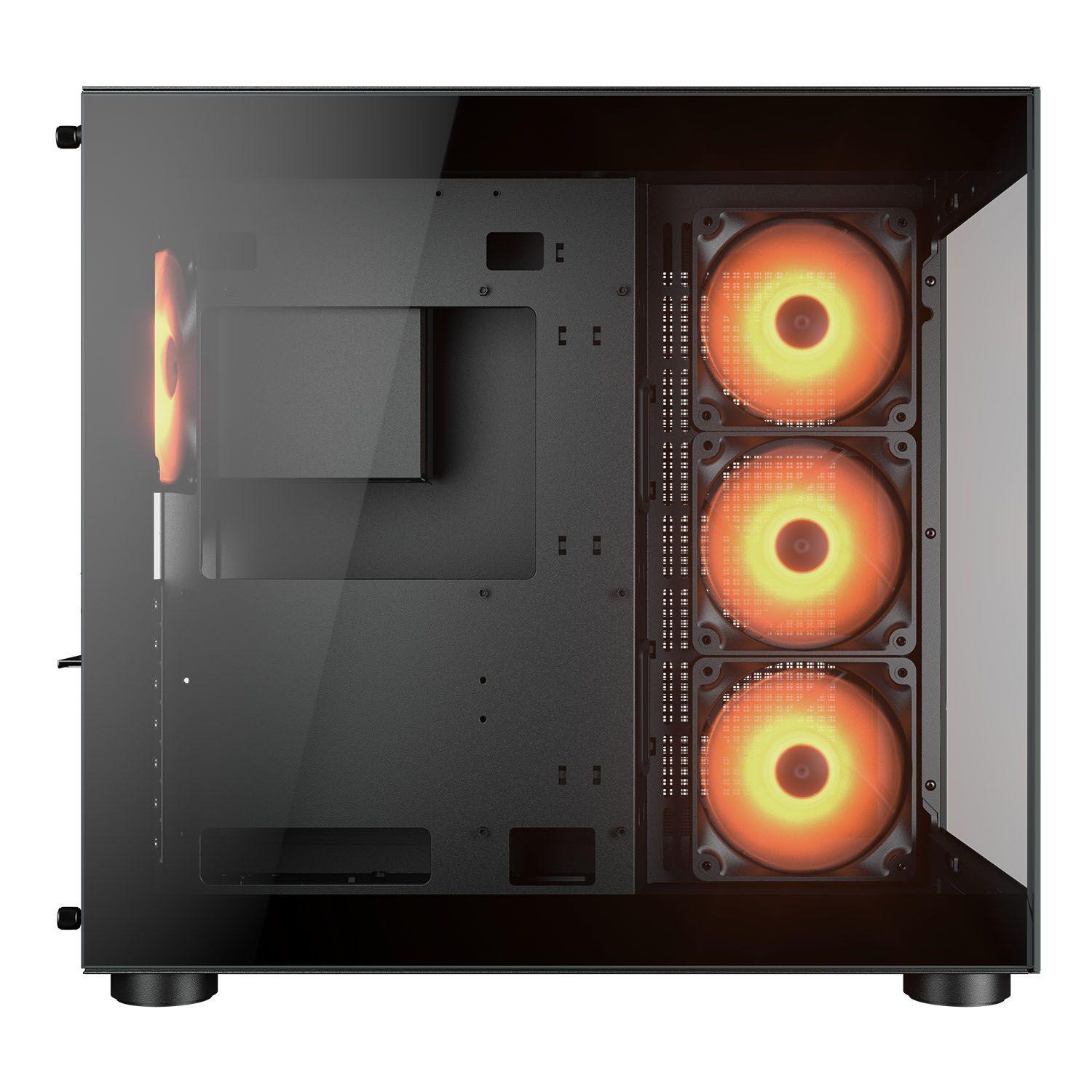 Gabinete Gamer Cougar Fv150 Rgb Black 4 Ventiladores Argb-6