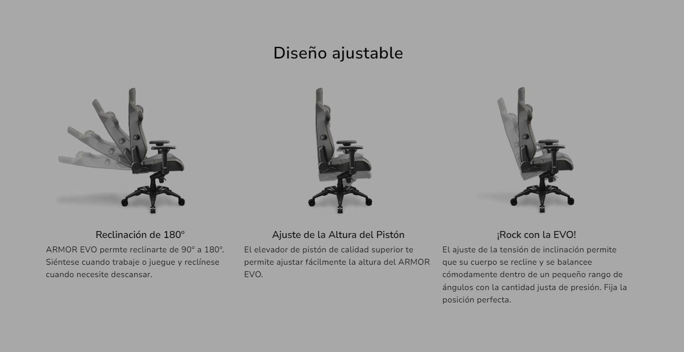 Silla Profesional Gamer Cougar Armor Evo-3