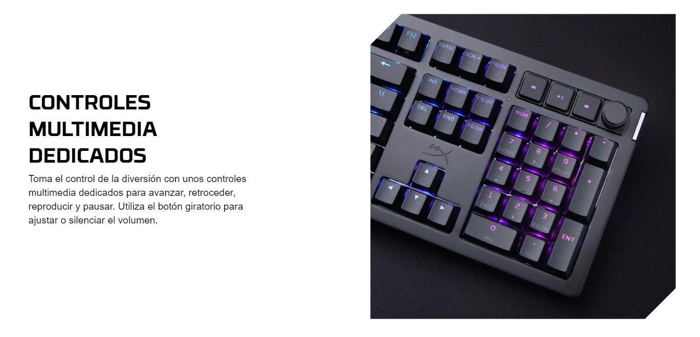 Teclado Mec Gaming Hyperx Alloy Rise Switch Red Lineal Usb-c-3