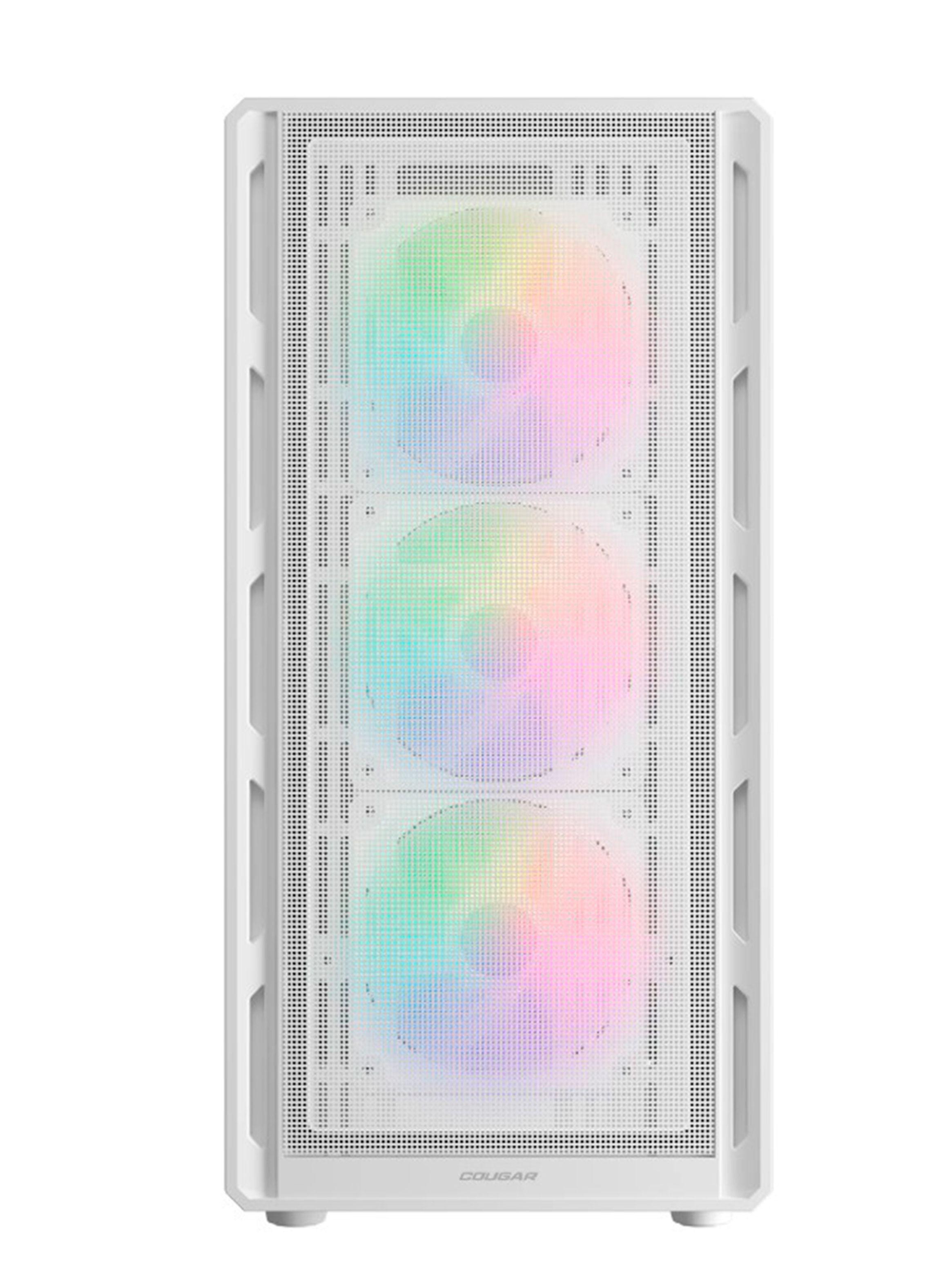 Gabinete Gamer Cougar AIRFACE PURE RGB WHITE 4 ventiladores 120 mm RGB incluidos-3