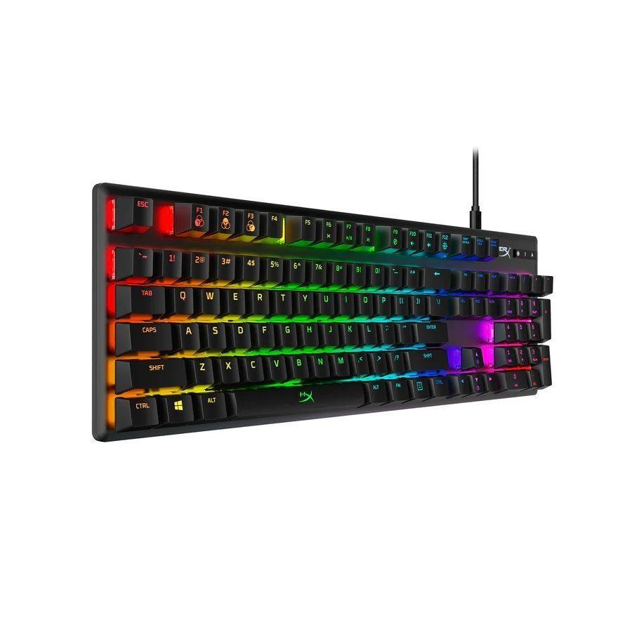 Teclado gamer HyperX Alloy Origins QWERTY Red - RGB - Español-1