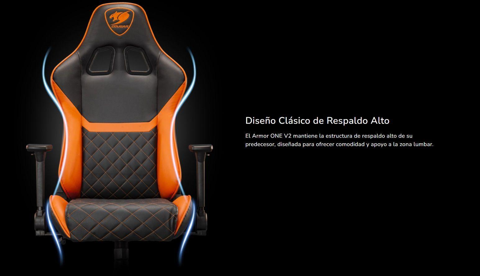 Silla Profesional Cougar Armor One V2 Gold -6