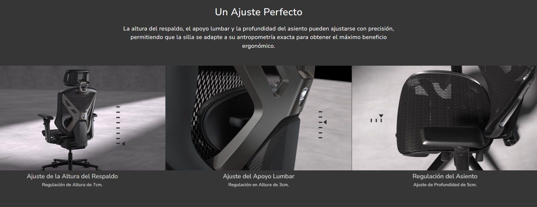 Silla Profesional ergonómica Cougar Speeder-6