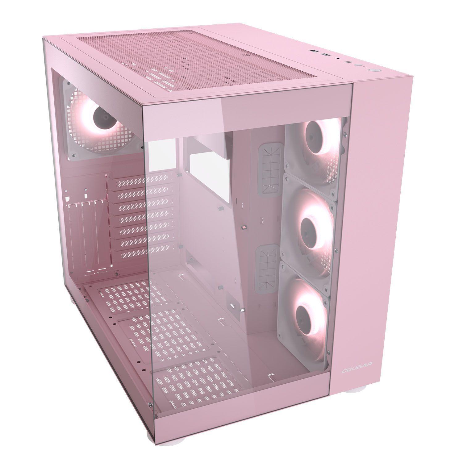 Gabinete Gamer Cougar Fv150 Rgb Pink 4 Ventiladores Argb-1