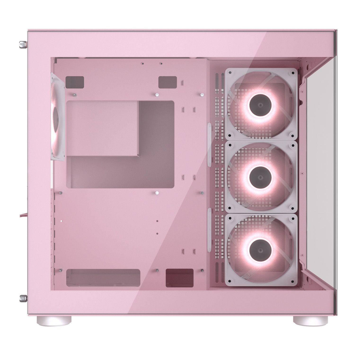 Gabinete Gamer Cougar Fv150 Rgb Pink 4 Ventiladores Argb-5
