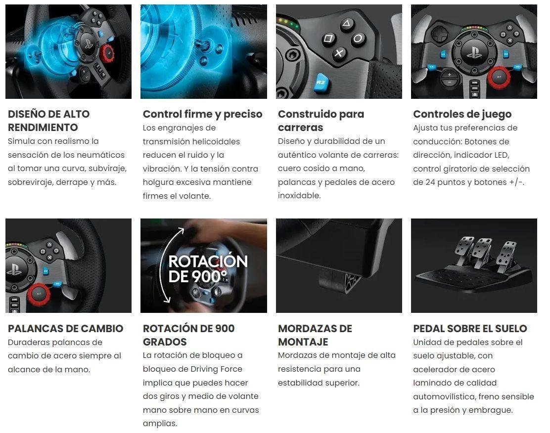 Volante Logitech Driving Force Racing G29 + Palanca Ps3-Ps4-Ps5-Pc-7