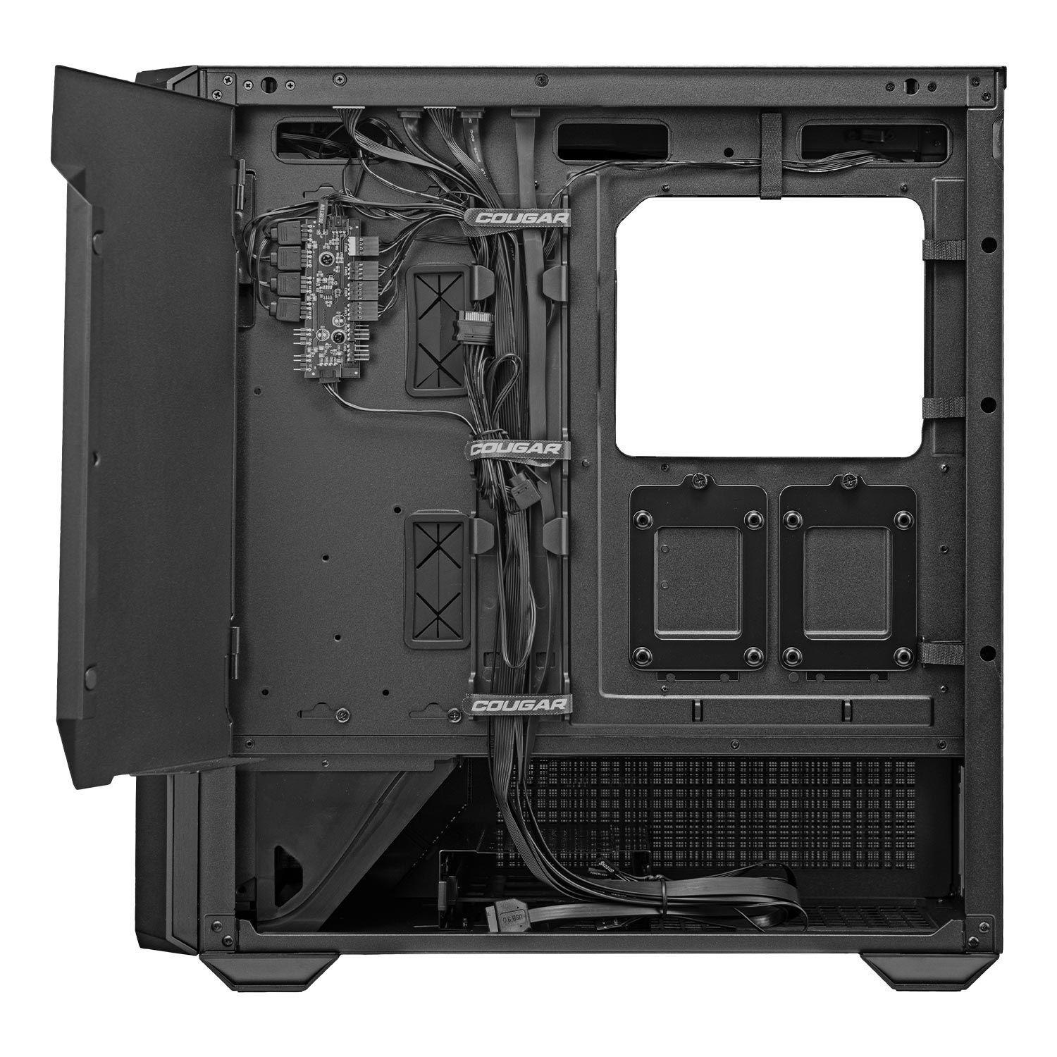 Gabinete Gamer Cougar Mx600 Rgb Black-4 Fans Argb Incluidos-1