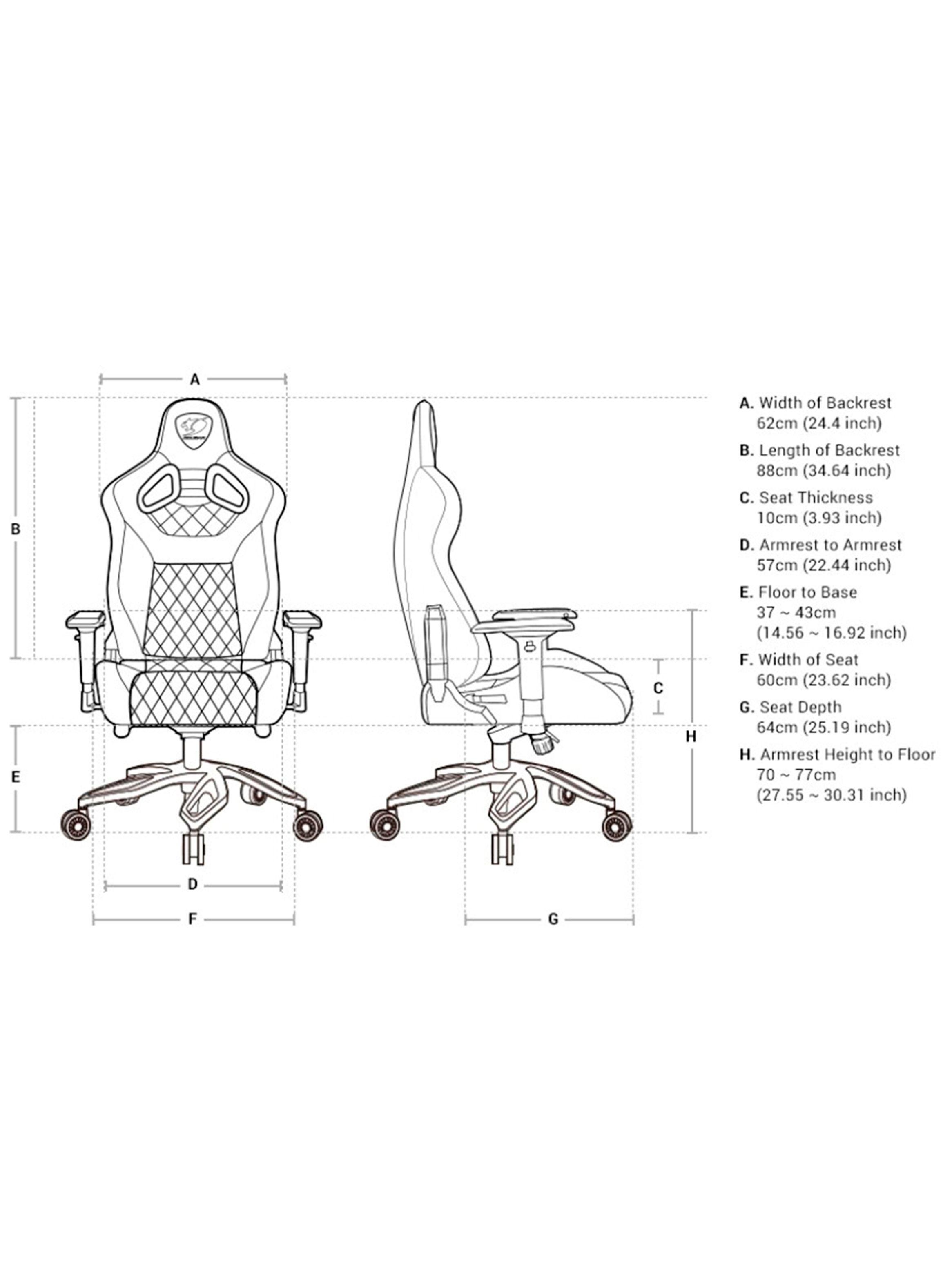 Silla Gamer Cougar Titan PRO Royal-4