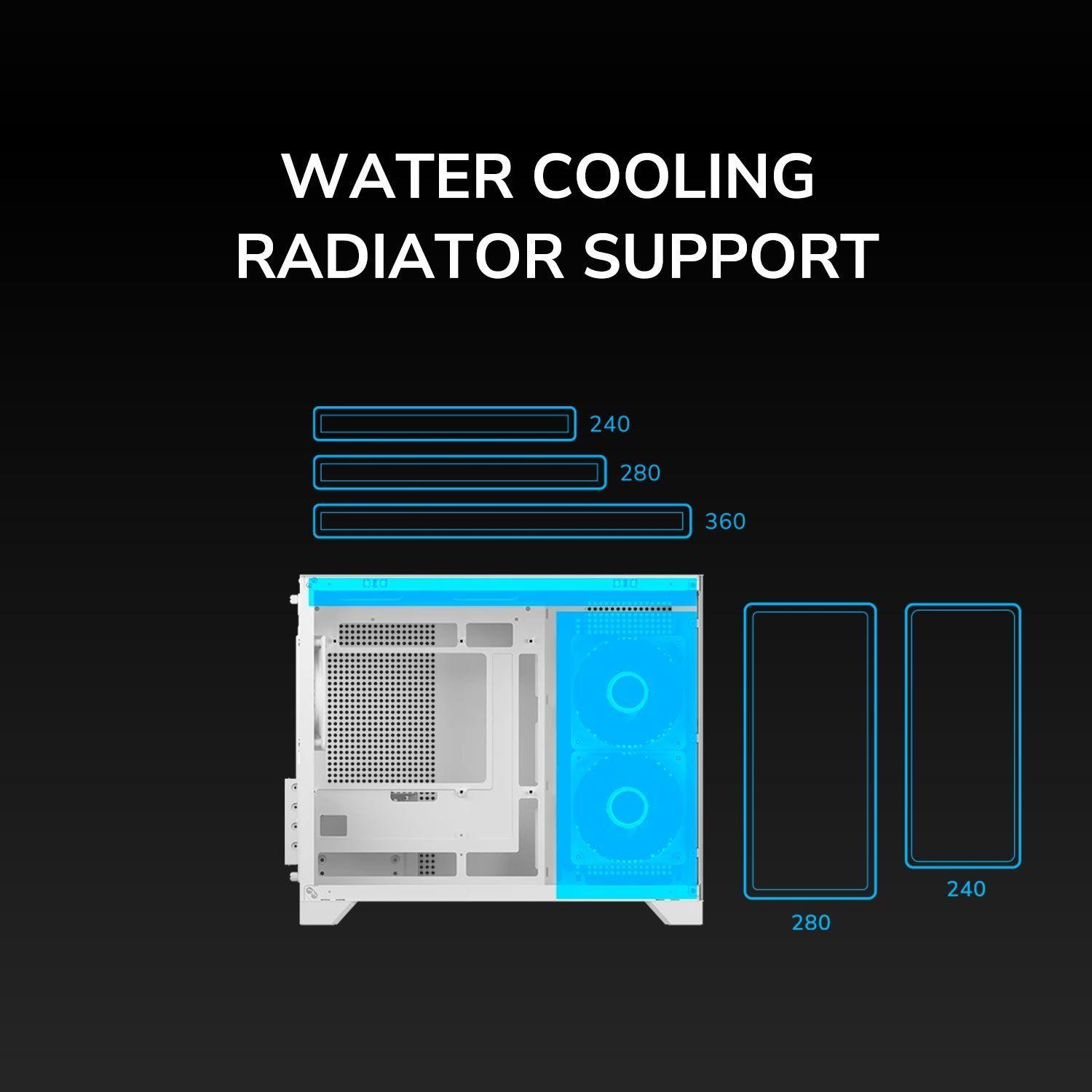 Gabinete Gamer Cougar Fv150 Mini Rgb Black 3 Ventiladores-4