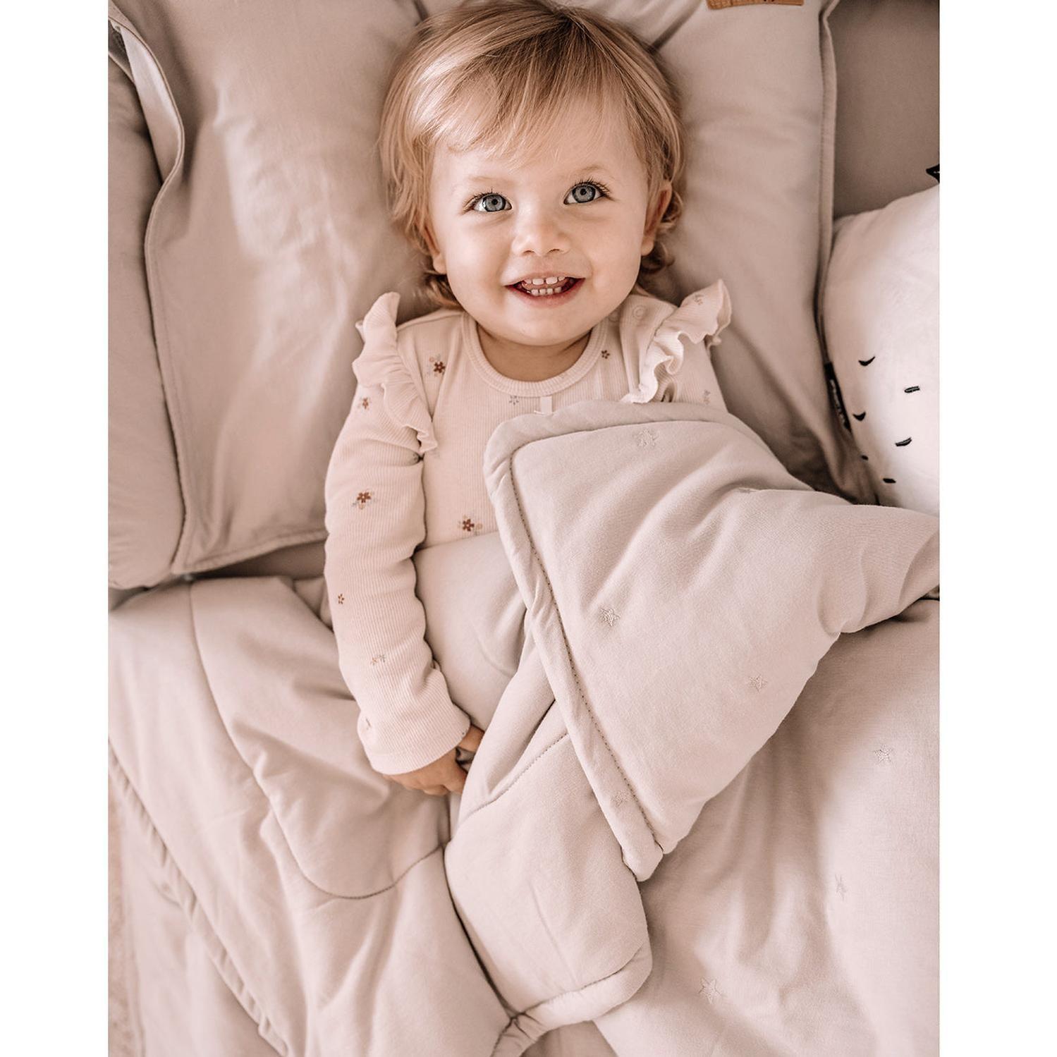 Cobertor colecho o moisés bordado Rosa pálido-3