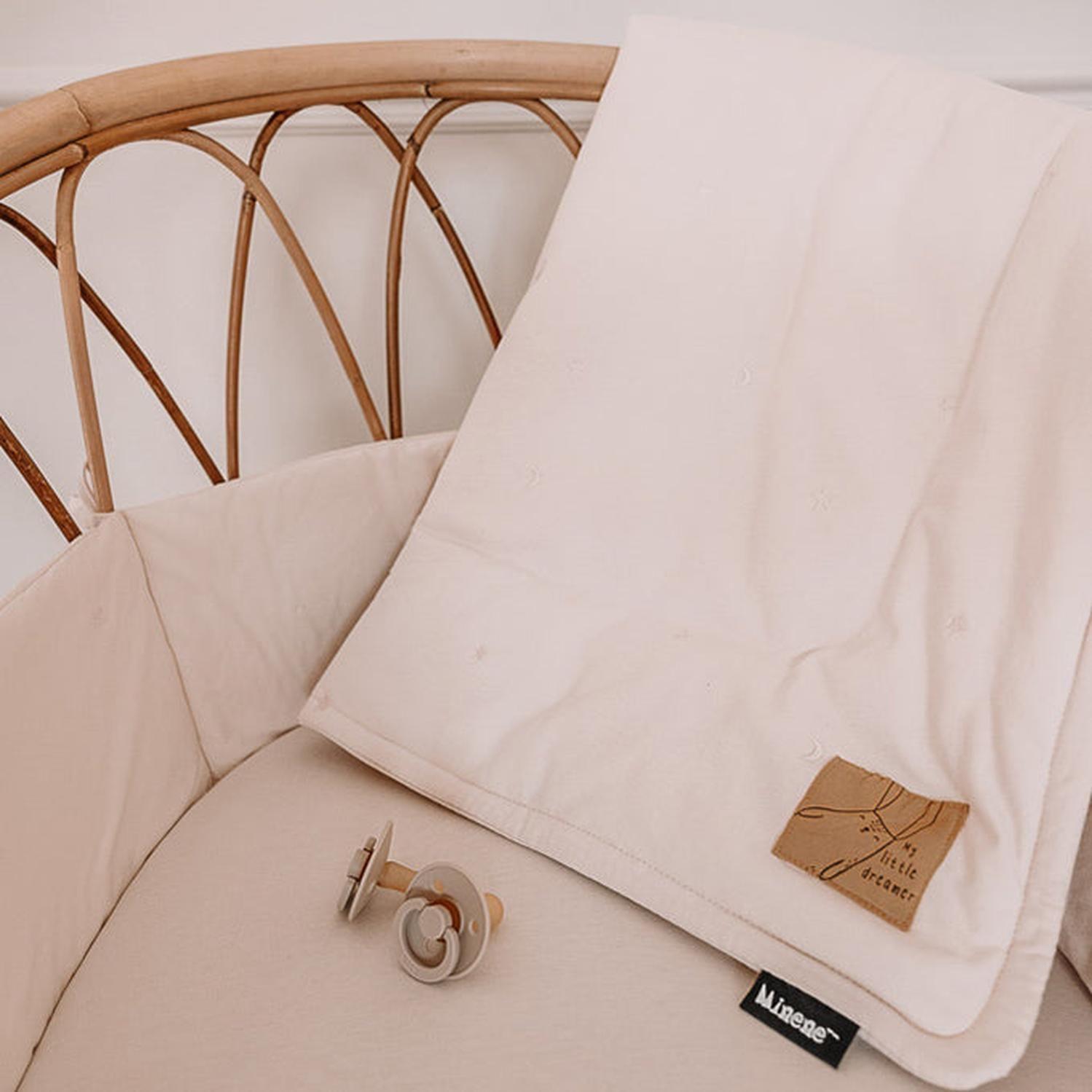 Cobertor colecho o moisés bordado Rosa pálido-2