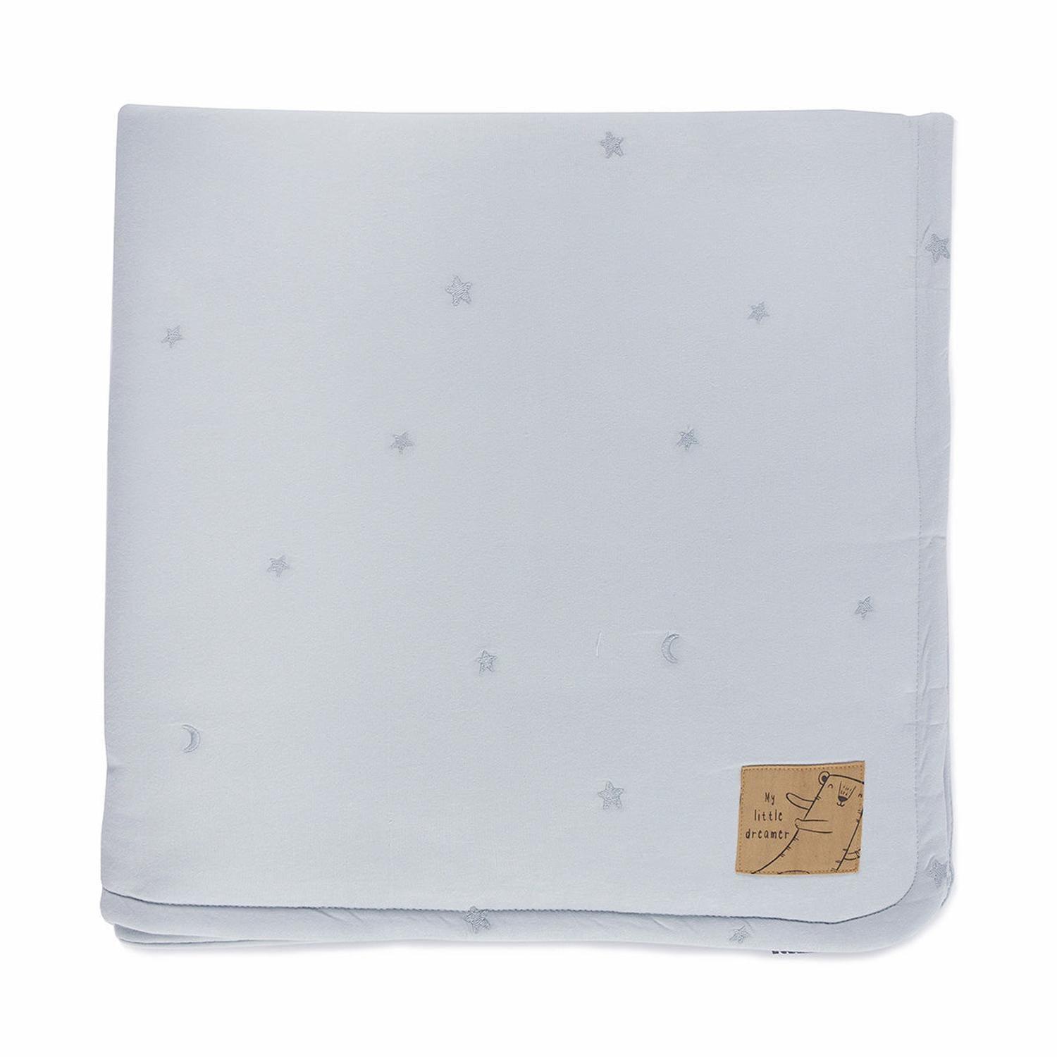 Cobertor colecho o moisés bordado Celeste-0