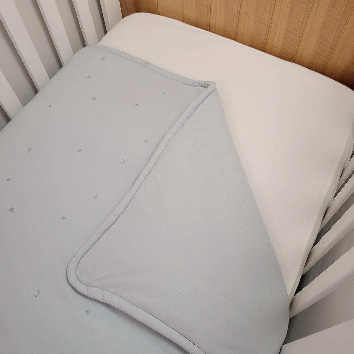 Sábana bajera cuna grande Blanco crema-3