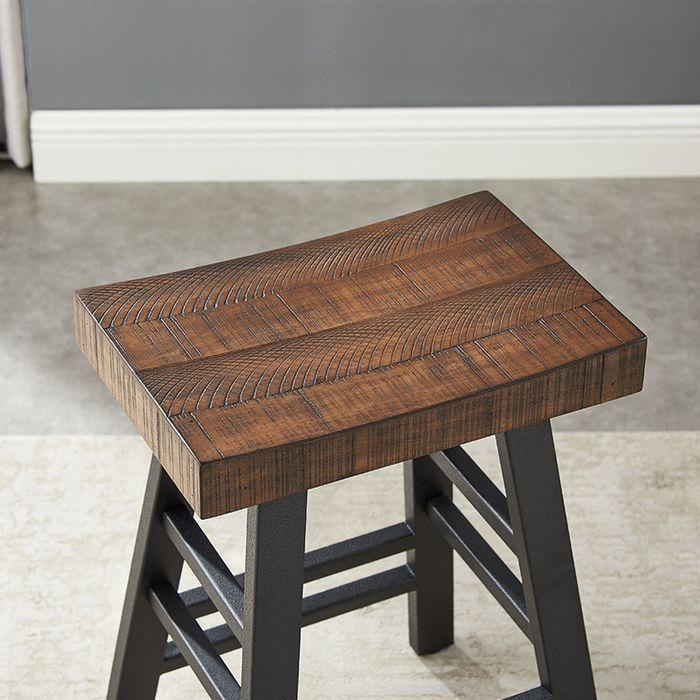 Taburete Walnut Vermont 2 UNIDADES-1