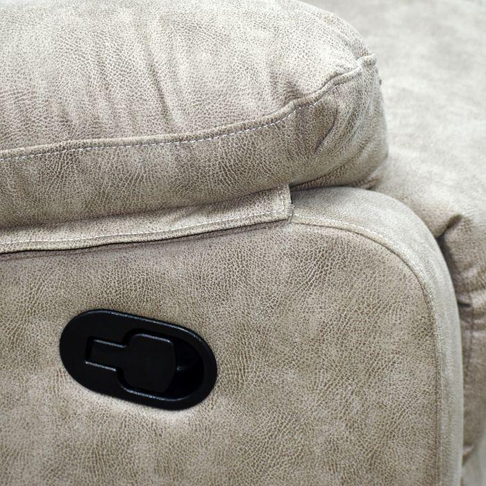 Sofá Reclinable 2 Cuerpos Frankfurt Light Gray-3