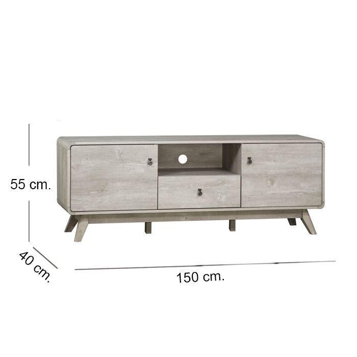 Rack Buffet Modern Washed Gray 1.5 Mt.-4