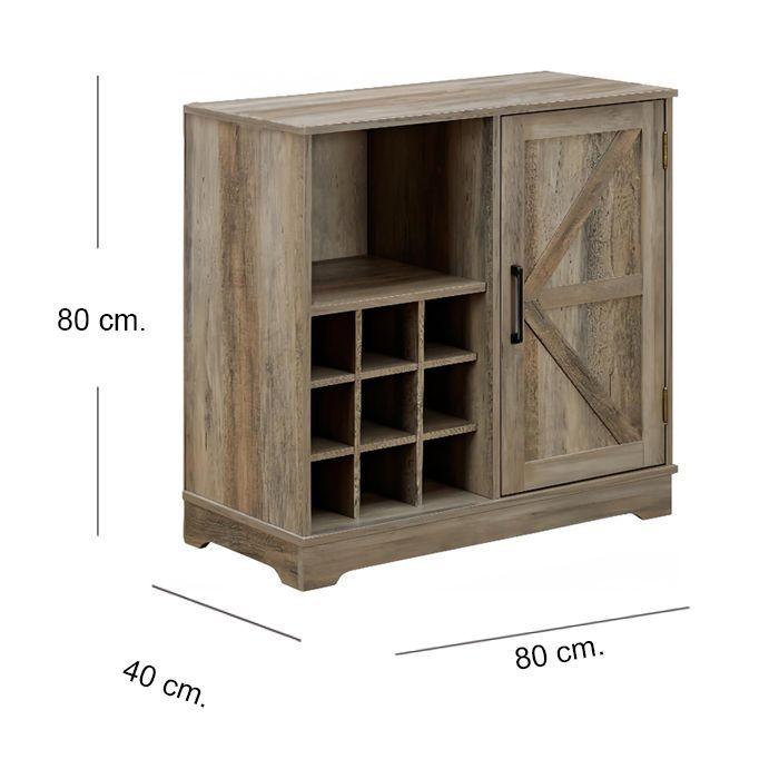 Arrimo Aparador Buffet Rustico Grey-7