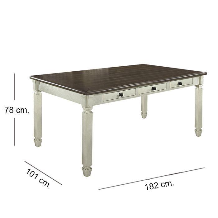 Juego de Comedor 4 Sillas 1 Banqueta Vermont White-6