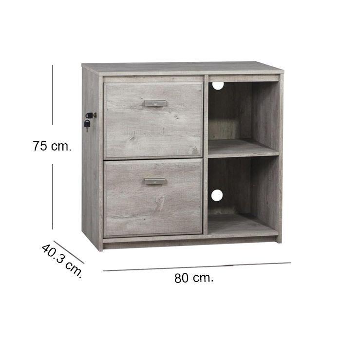 Gabinete 80 Cm. Gray Line-5