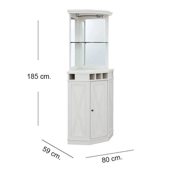 Vitrina Esquinero Bar White DC08-5