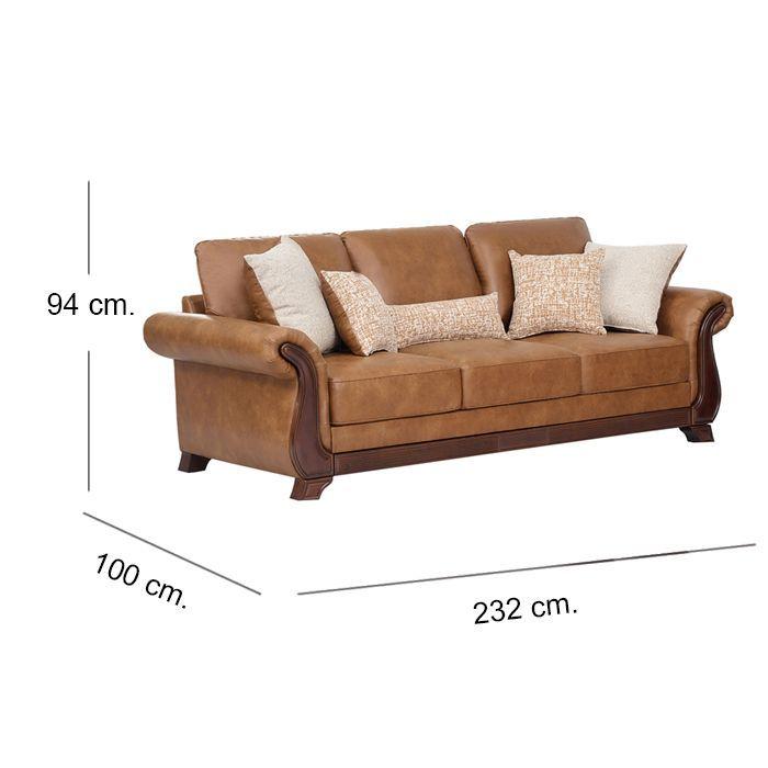 Sofá Wood 3 Cuerpos Brown-6