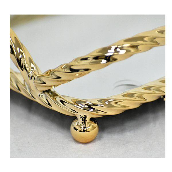 Set Bandejas Mirror Gold 2 Piezas-3