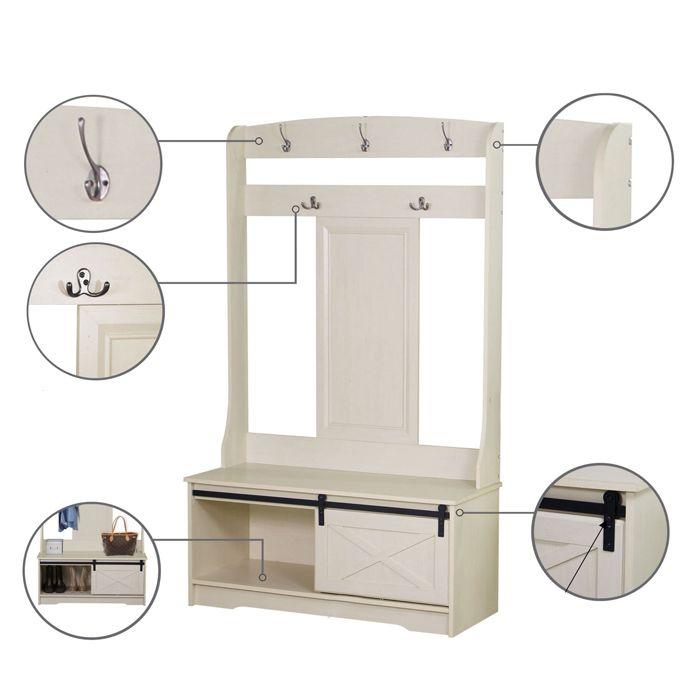 Aparador Perchero Antique White-4