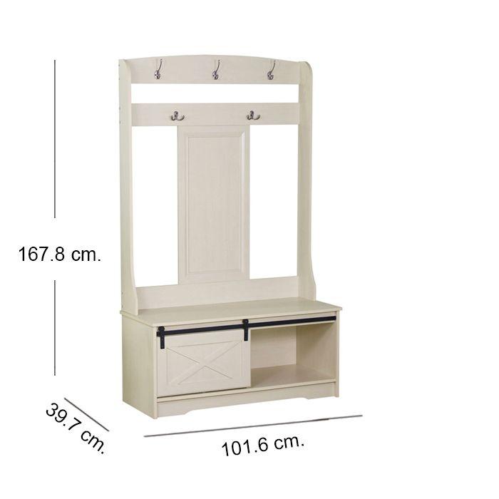 Aparador Perchero Antique White-5